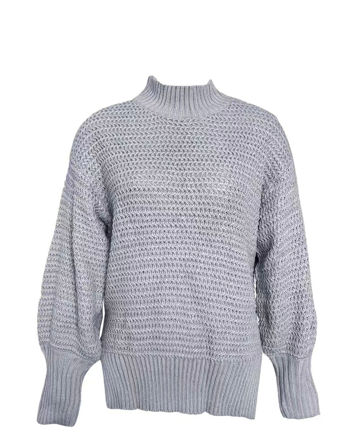 "Dreaux" Gray Knit Sweater