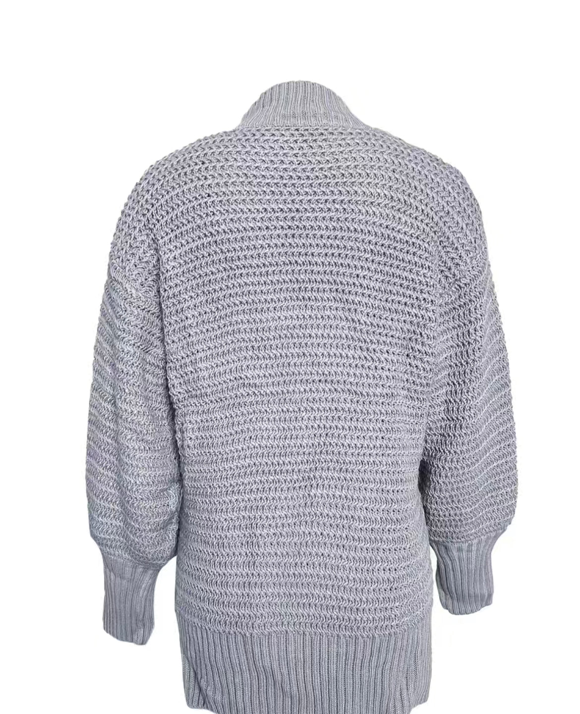 "Dreaux" Gray Knit Sweater