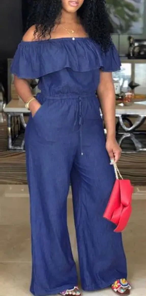 " Frenchie" Denim Jumpsuit